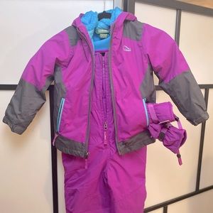 Snowsuit set with gloves
